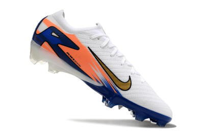 Nike Air Zoom Mercurial Vapor 16 Elite FG Firm Ground Soccer Cleats - White/Yellow/Orange/Blue