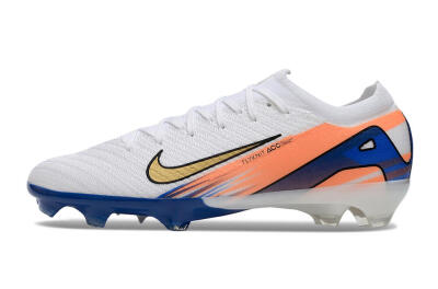 Nike Air Zoom Mercurial Vapor 16 Elite FG Firm Ground Soccer Cleats - White/Yellow/Orange/Blue