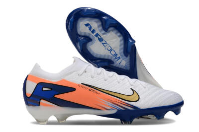 Nike Air Zoom Mercurial Vapor 16 Elite FG Firm Ground Soccer Cleats - White/Yellow/Orange/Blue