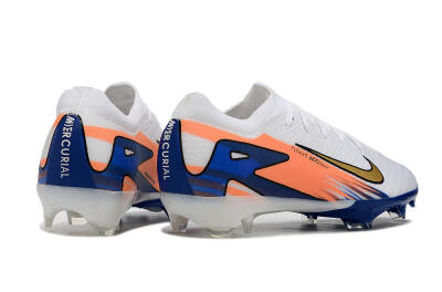 Nike Air Zoom Mercurial Vapor 16 Elite FG Firm Ground Soccer Cleats - White/Yellow/Orange/Blue