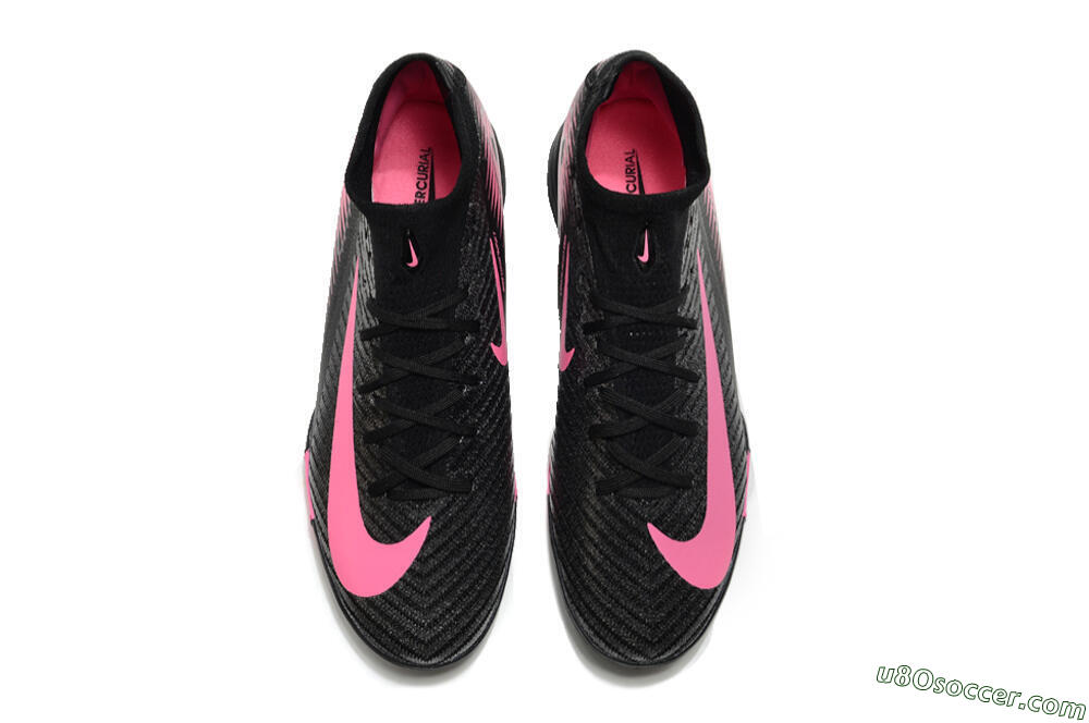 Nike Air Zoom Mercurial Superfly 10 Elite TF Artificial Turf Soccer Shoes - Black/Pink 4
