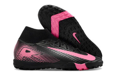 Nike Air Zoom Mercurial Superfly 10 Elite TF Artificial Turf Soccer Shoes - Black/Pink