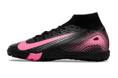 Nike Air Zoom Mercurial Superfly 10 Elite TF Artificial Turf Soccer Shoes - Black/Pink