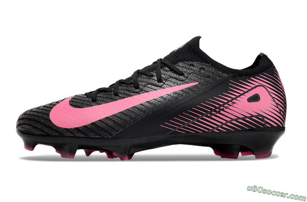 Nike Air Zoom Mercurial Vapor 16 Elite FG Firm Ground Soccer Cleats - Black/Pink 2