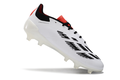 Adidas Predator 24 Elite FG Firm Ground Soccer Cleats - White/Black/Red