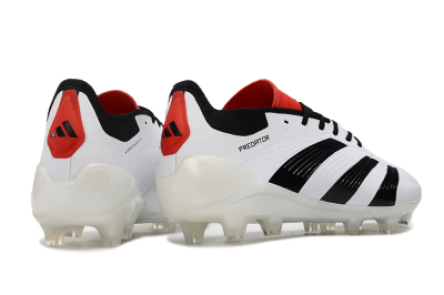 Adidas Predator 24 Elite FG Firm Ground Soccer Cleats - White/Black/Red