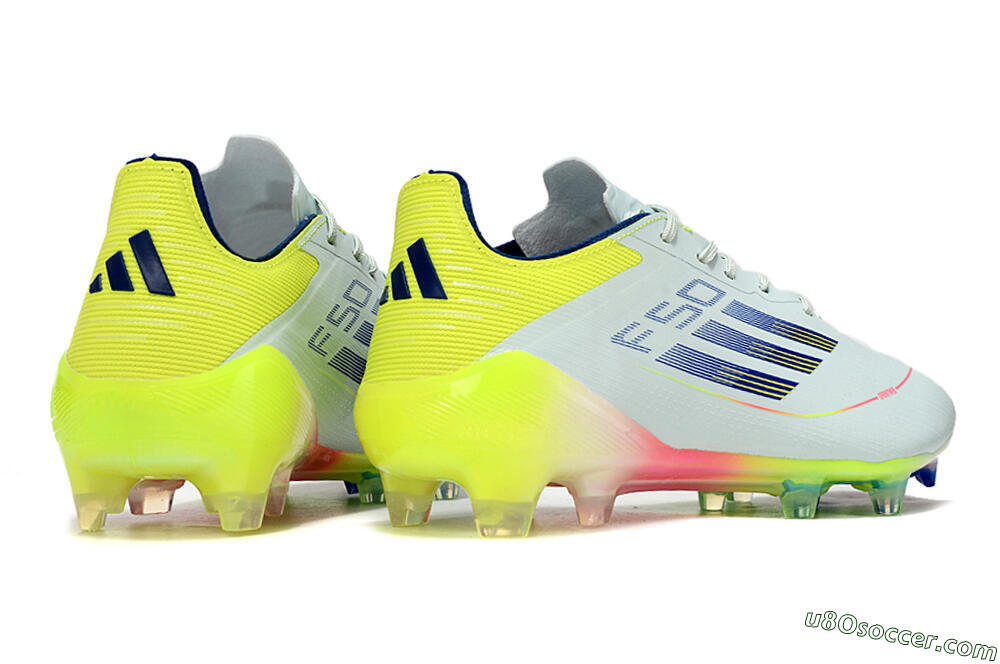 Adidas F50 Elite FG Firm Ground Soccer Cleats - Blue/Pink/Yellow 6