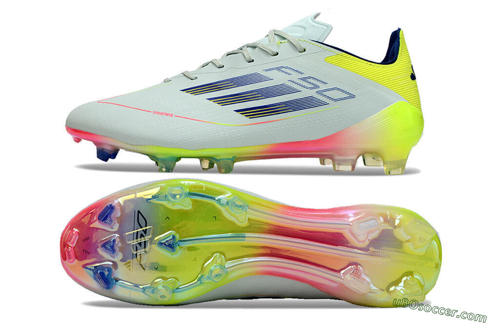 Adidas F50 Elite FG Firm Ground Soccer Cleats - Blue/Pink/Yellow 0