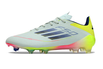Adidas F50 Elite FG Firm Ground Soccer Cleats - Blue/Pink/Yellow