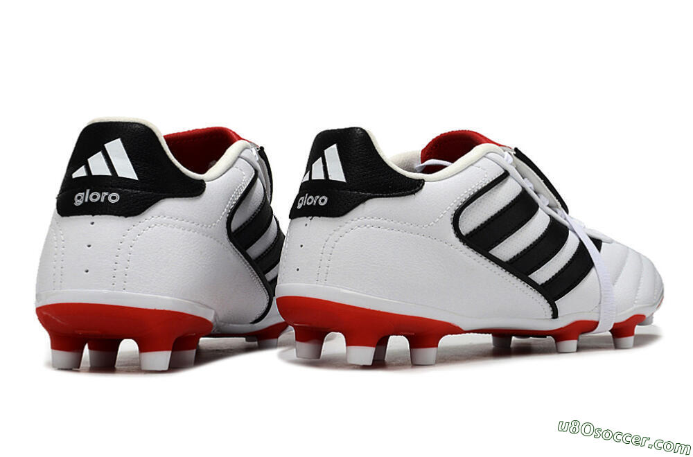 Adidas Copa Gloro 2 FG Firm Ground Soccer Cleats - White/Black/Red 6