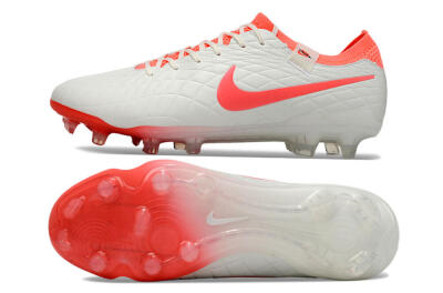 Nike Tiempo Legend 10 Elite FG Firm Ground Soccer Cleats - White/Red