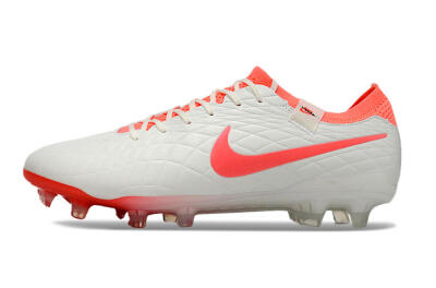Nike Tiempo Legend 10 Elite FG Firm Ground Soccer Cleats - White/Red