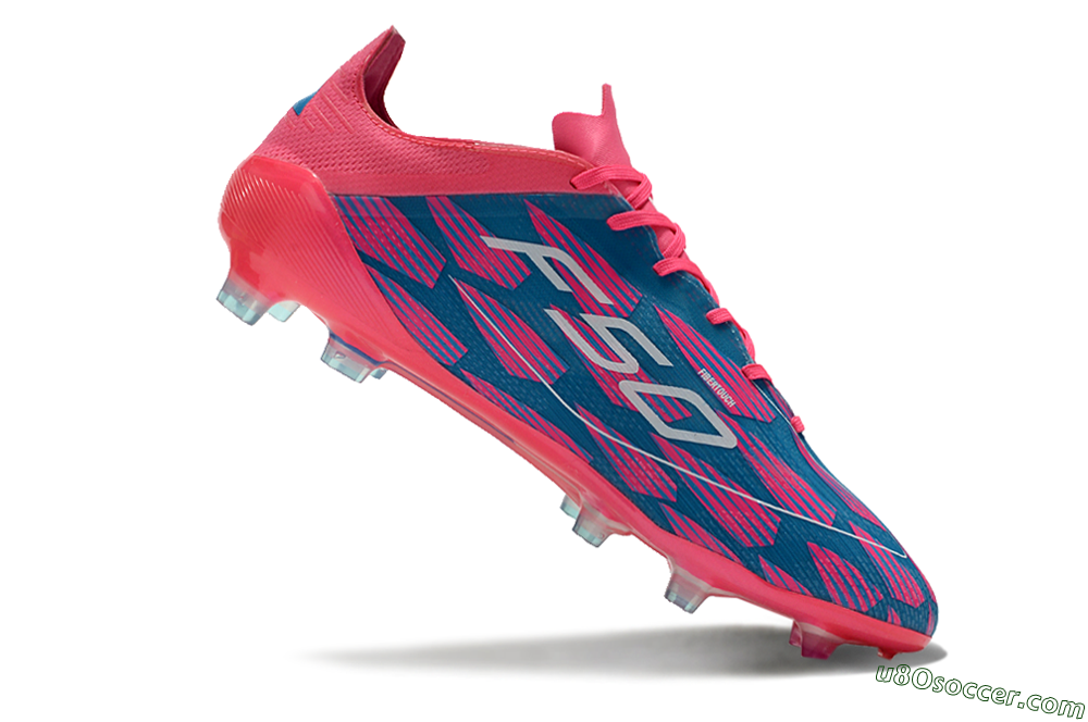 Adidas F50 Elite FG Firm Ground Soccer Cleats - Pink/Blue/White 4