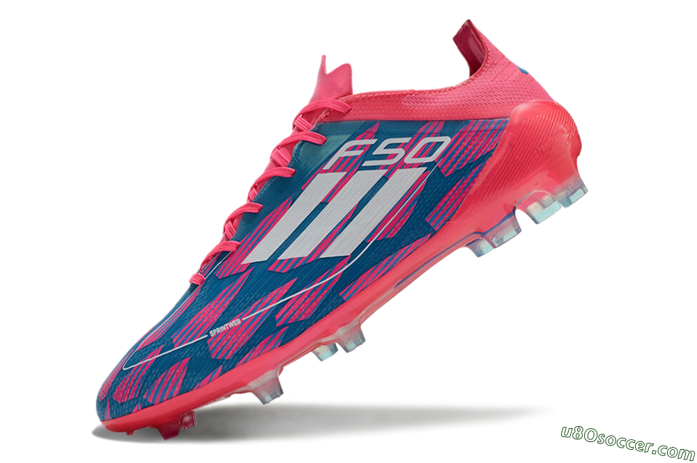 Adidas F50 Elite FG Firm Ground Soccer Cleats - Pink/Blue/White 5