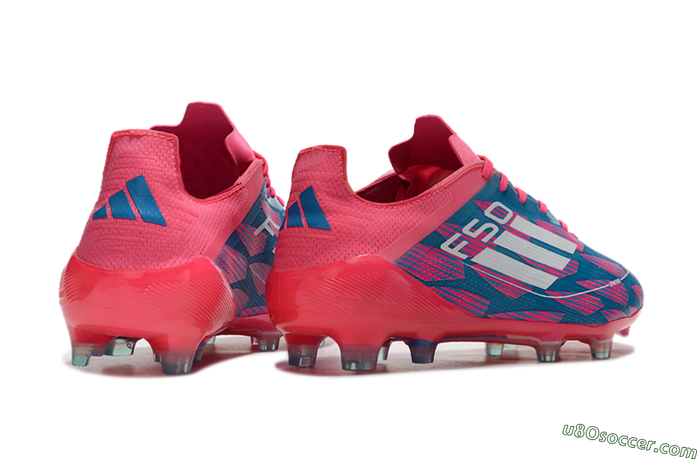 Adidas F50 Elite FG Firm Ground Soccer Cleats - Pink/Blue/White 6