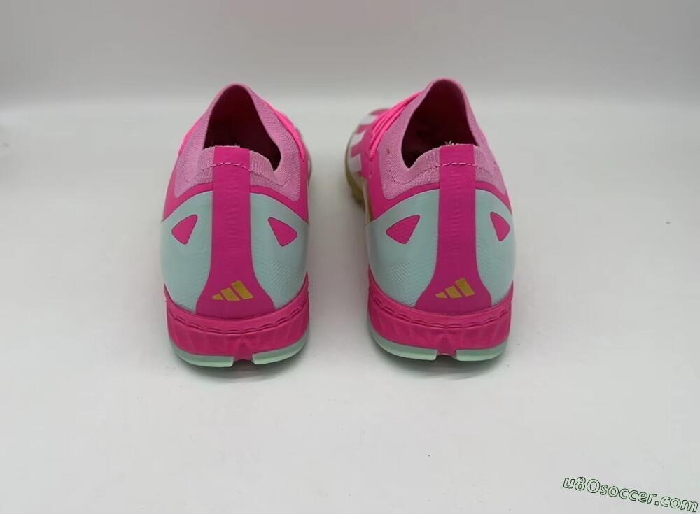 Adidas X 23 Crazyfast.1 TF Artificial Turf Soccer Shoes - Pink/White/Gold