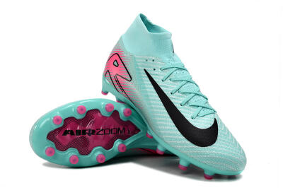 Nike Air Zoom Mercurial Superfly 10 Elite AG Artificial Grass Soccer Cleats - Green/Pink/Black