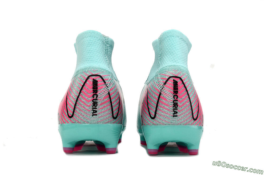 Nike Air Zoom Mercurial Superfly 10 Elite AG Artificial Grass Soccer Cleats - Green/Pink/Black 6