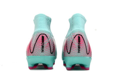 Nike Air Zoom Mercurial Superfly 10 Elite AG Artificial Grass Soccer Cleats - Green/Pink/Black