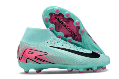 Nike Air Zoom Mercurial Superfly 10 Elite AG Artificial Grass Soccer Cleats - Green/Pink/Black