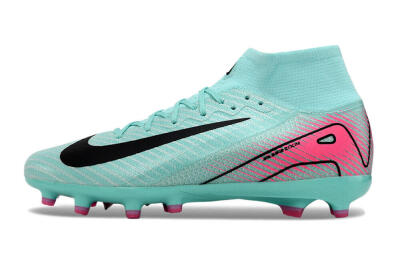 Nike Air Zoom Mercurial Superfly 10 Elite AG Artificial Grass Soccer Cleats - Green/Pink/Black