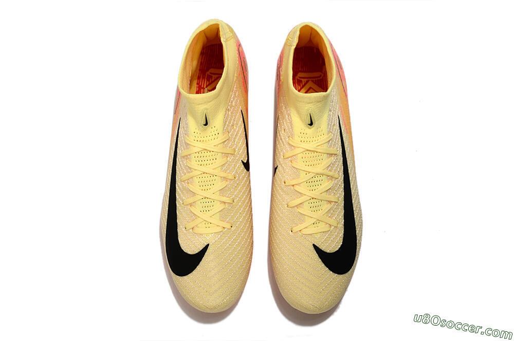 Nike Air Zoom Mercurial Superfly 10 Elite AG Artificial Grass Soccer Cleats - Yellow/Pink/Black 5