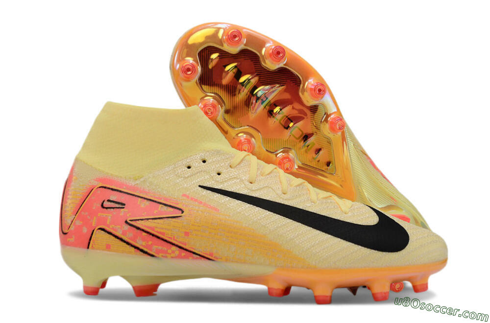 Nike Air Zoom Mercurial Superfly 10 Elite AG Artificial Grass Soccer Cleats - Yellow/Pink/Black 1