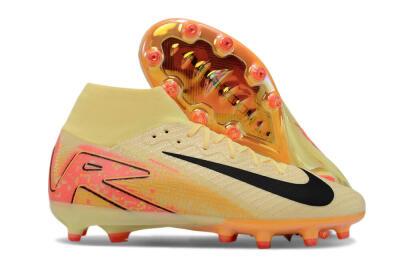 Nike Air Zoom Mercurial Superfly 10 Elite AG Artificial Grass Soccer Cleats - Yellow/Pink/Black