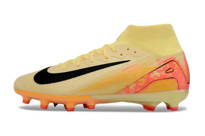 Nike Air Zoom Mercurial Superfly 10 Elite AG Artificial Grass Soccer Cleats - Yellow/Pink/Black