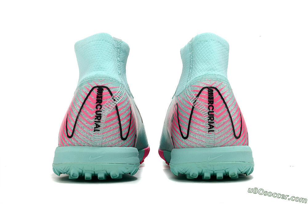 Nike Air Zoom Mercurial Superfly 10 Elite TF Artificial Turf Soccer Shoes - Green/Pink/Black 6