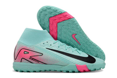 Nike Air Zoom Mercurial Superfly 10 Elite TF Artificial Turf Soccer Shoes - Green/Pink/Black