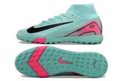 Nike Air Zoom Mercurial Superfly 10 Elite TF Artificial Turf Soccer Shoes - Green/Pink/Black