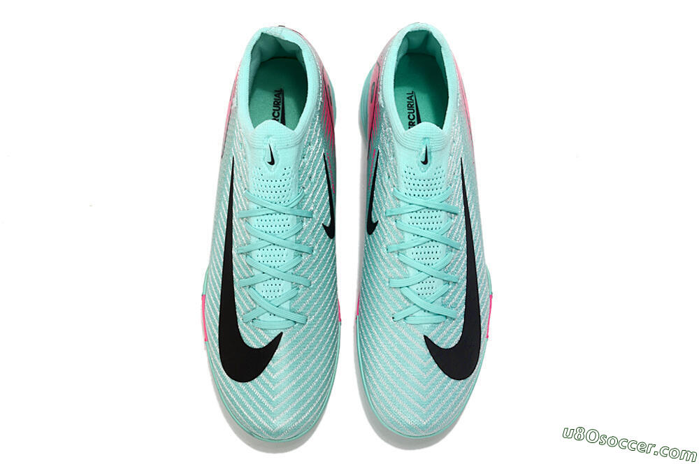 Nike Air Zoom Mercurial Vapor 16 Elite AG Artificial Grass Soccer Cleats - Green/Pink/Black 5