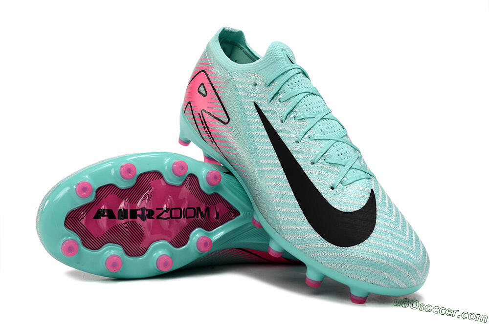 Nike Air Zoom Mercurial Vapor 16 Elite AG Artificial Grass Soccer Cleats - Green/Pink/Black 3