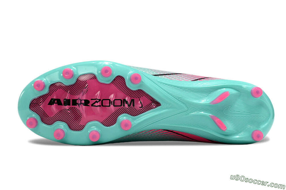 Nike Air Zoom Mercurial Vapor 16 Elite AG Artificial Grass Soccer Cleats - Green/Pink/Black 7
