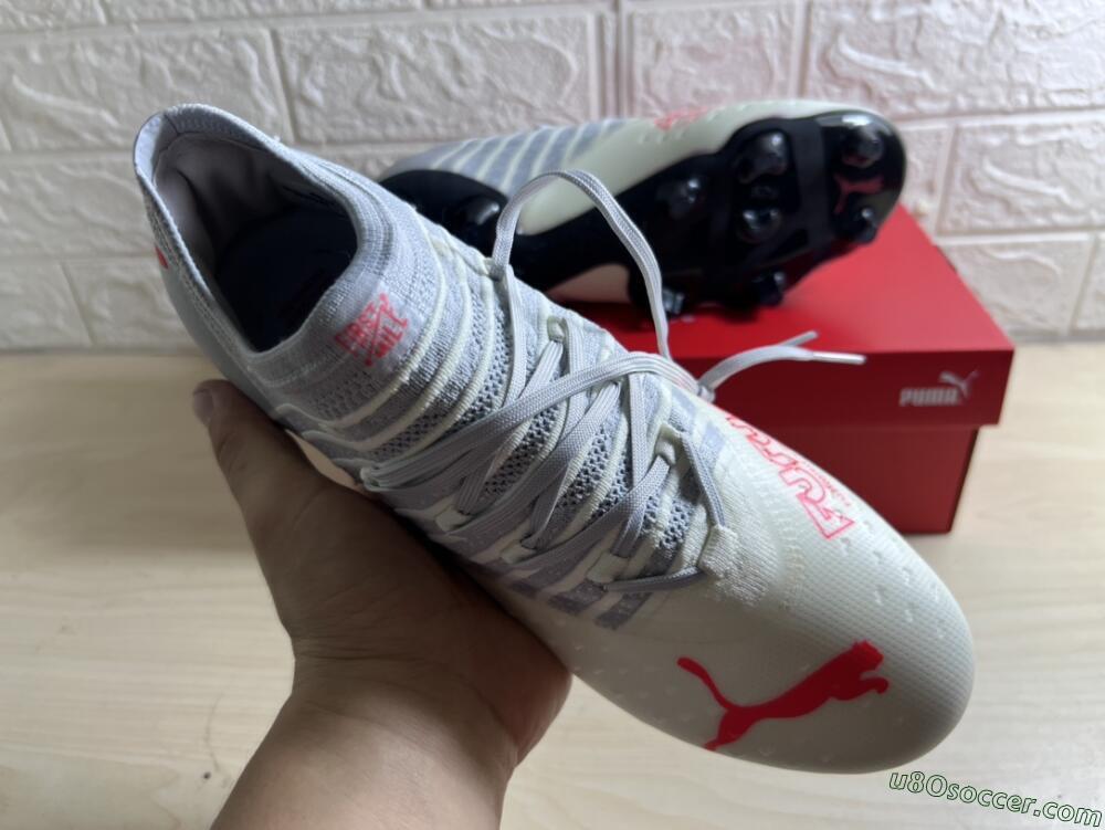 Puma Future Z 1.3 Instinct FG Firm Ground Soccer Cleats - Grey/White