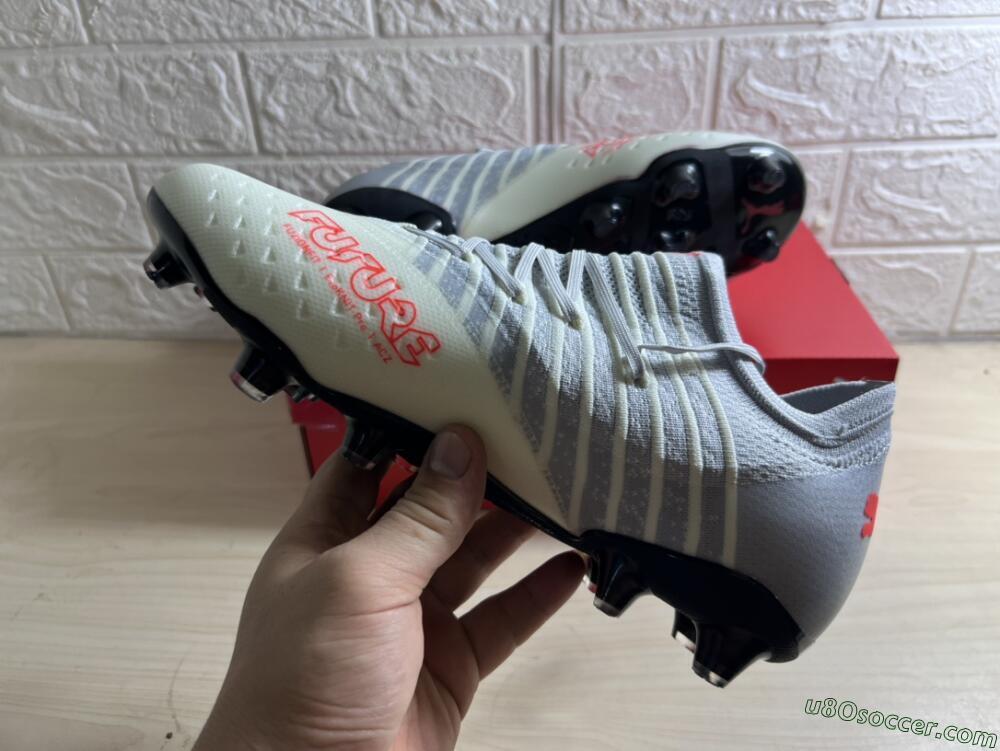 Puma Future Z 1.3 Instinct FG Firm Ground Soccer Cleats - Grey/White