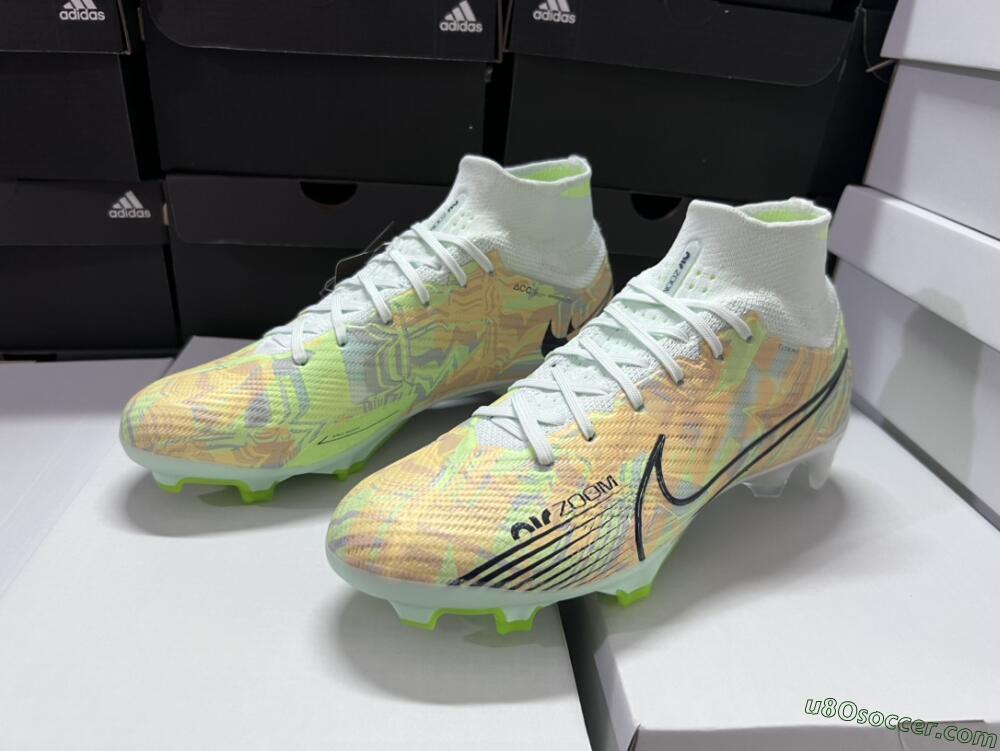 Nike Air Zoom Mercurial Superfly 9 Elite FG Firm Ground Soccer Cleats - Blue/Green
