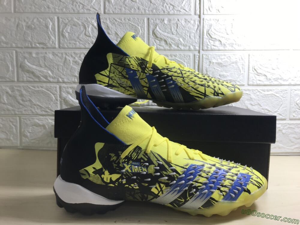 Adidas Predator Freak.1 TF Artificial Turf Soccer Shoes - Yellow/Black/Blue
