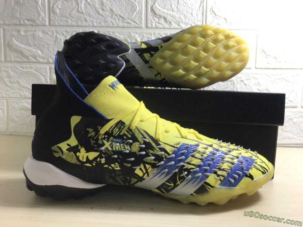 Adidas Predator Freak.1 TF Artificial Turf Soccer Shoes - Yellow/Black/Blue