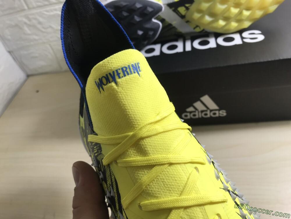 Adidas Predator Freak.1 TF Artificial Turf Soccer Shoes - Yellow/Black/Blue