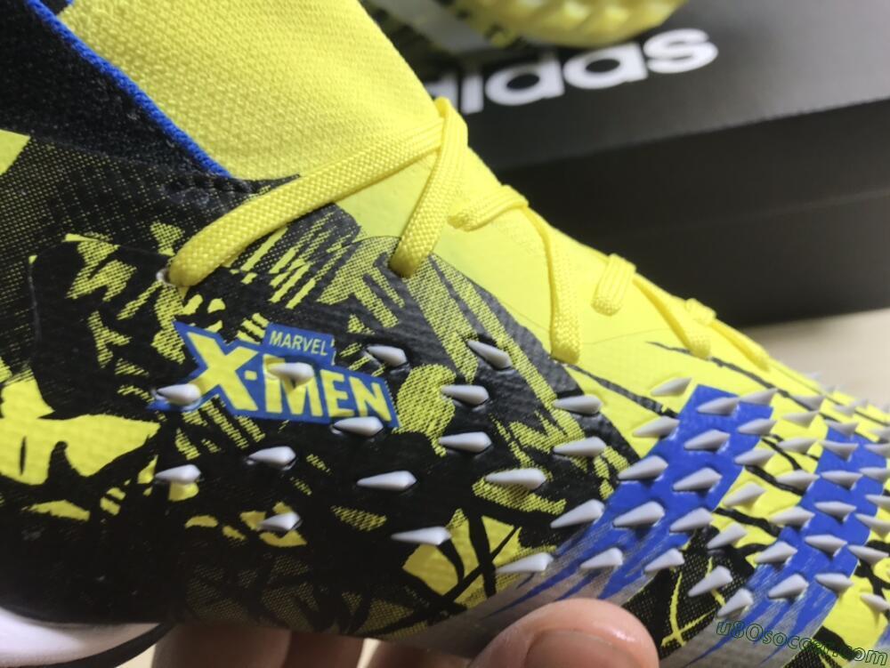 Adidas Predator Freak.1 TF Artificial Turf Soccer Shoes - Yellow/Black/Blue