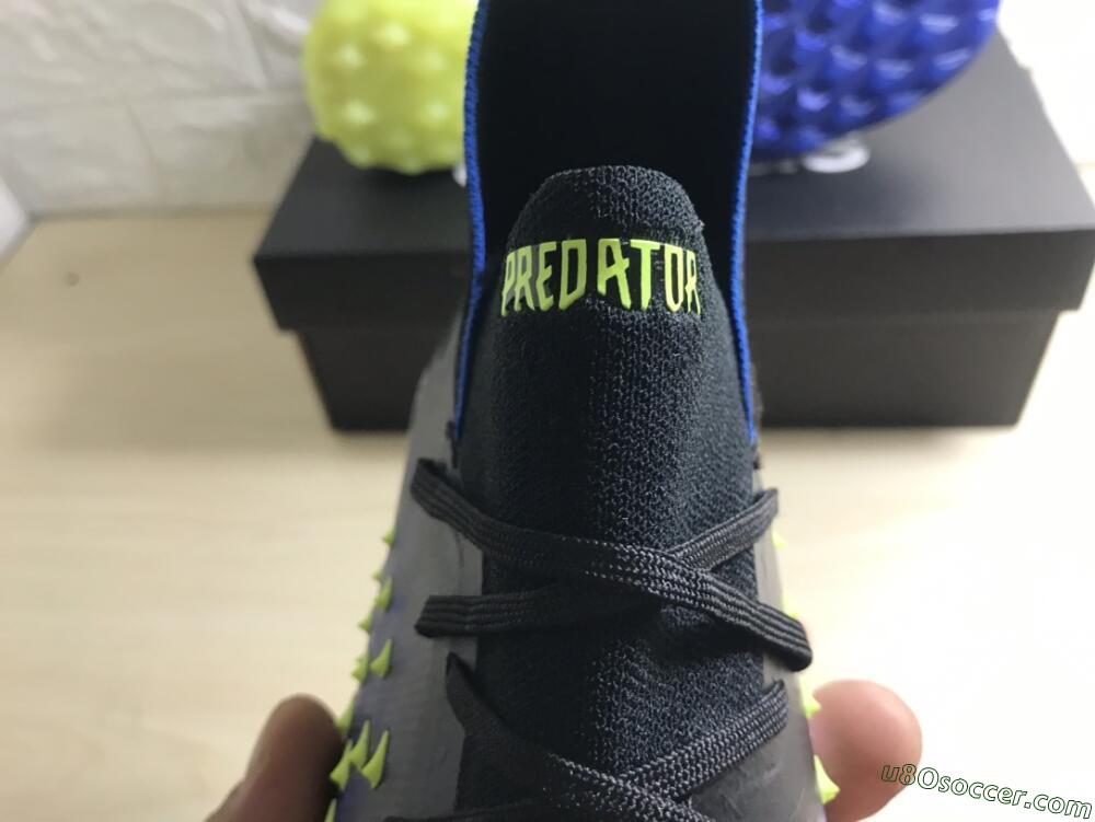 Adidas Predator Freak+ TF Artificial Turf Soccer Shoes - Black/Blue/Green