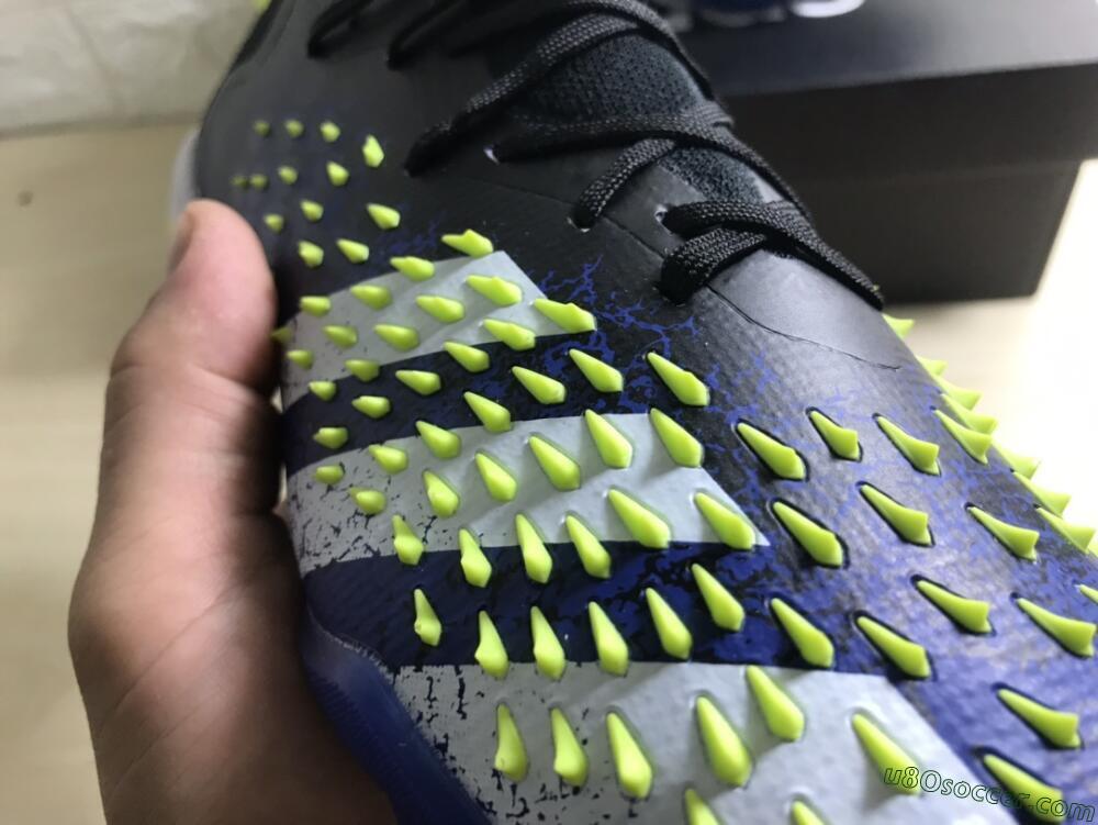 Adidas Predator Freak+ TF Artificial Turf Soccer Shoes - Black/Blue/Green