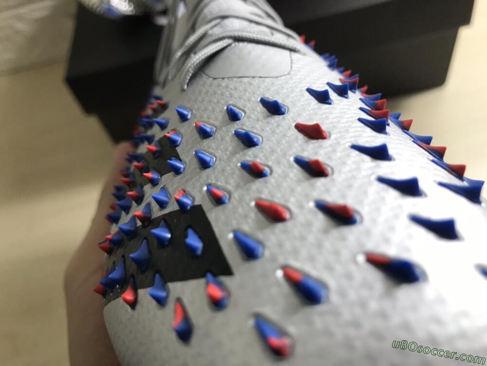 Adidas Predator Freak.1 FG Firm Ground Soccer Cleats - Silver/Blue/Red/Black