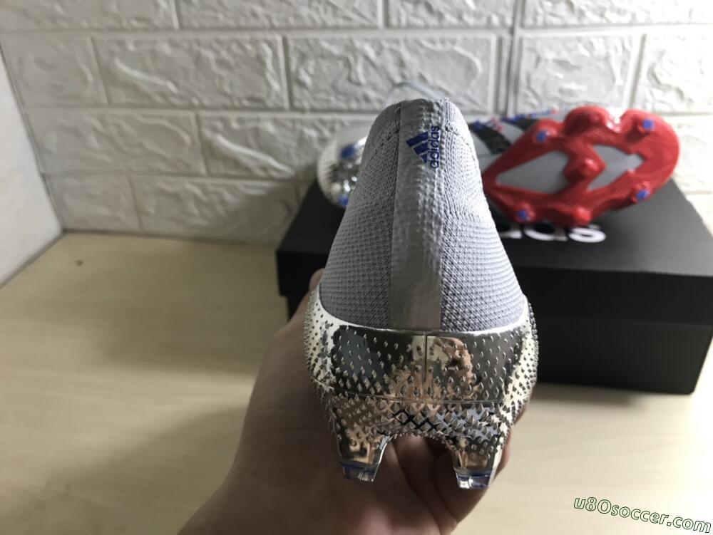 Adidas Predator Freak.1 FG Firm Ground Soccer Cleats - Silver/Blue/Red/Black