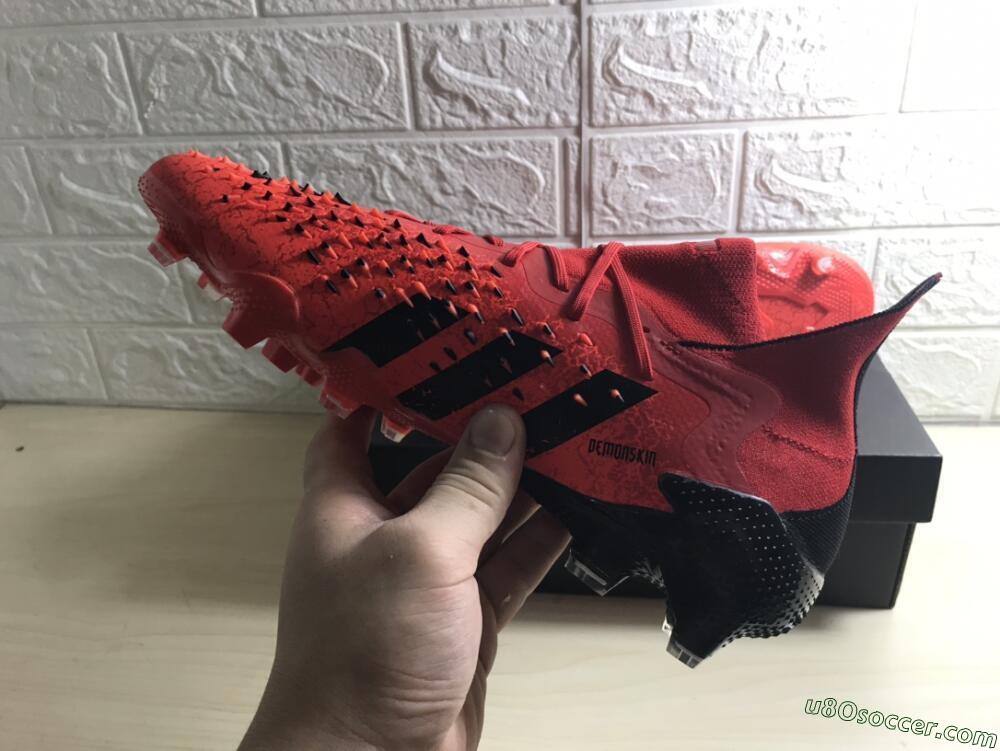 Adidas Predator Freak.1 FG Firm Ground Soccer Cleats - Red/Black