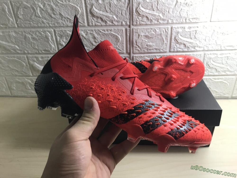 Adidas Predator Freak.1 FG Firm Ground Soccer Cleats - Red/Black