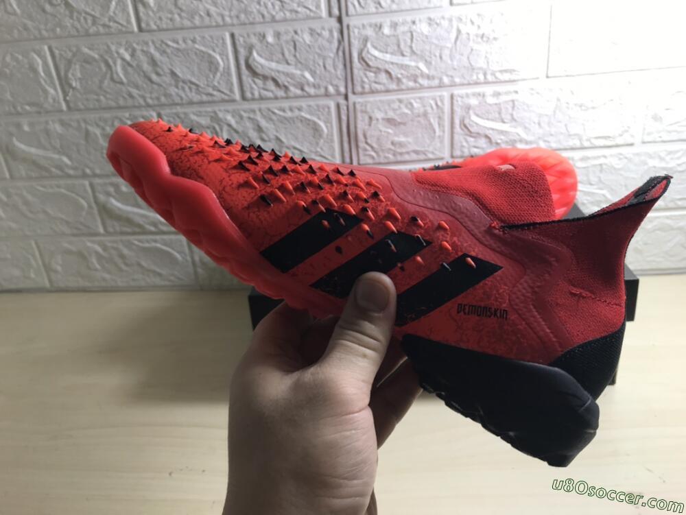 Adidas Predator Freak+ TF Artificial Turf Soccer Shoes - Orange/Black