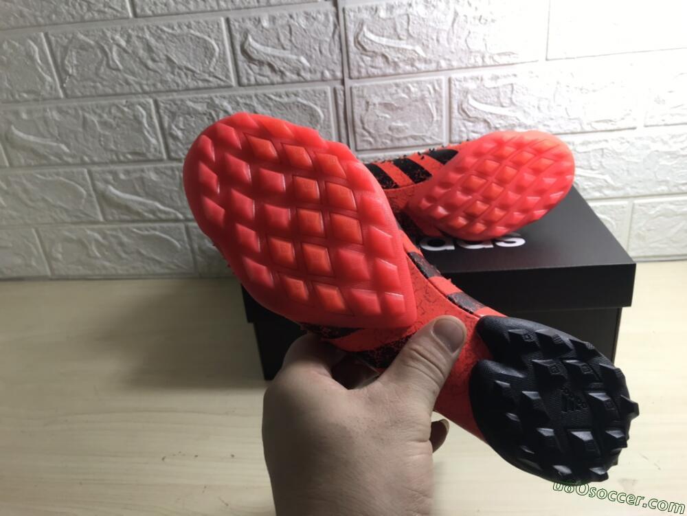 Adidas Predator Freak+ TF Artificial Turf Soccer Shoes - Orange/Black